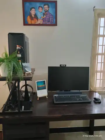 Daniel’s office workspace